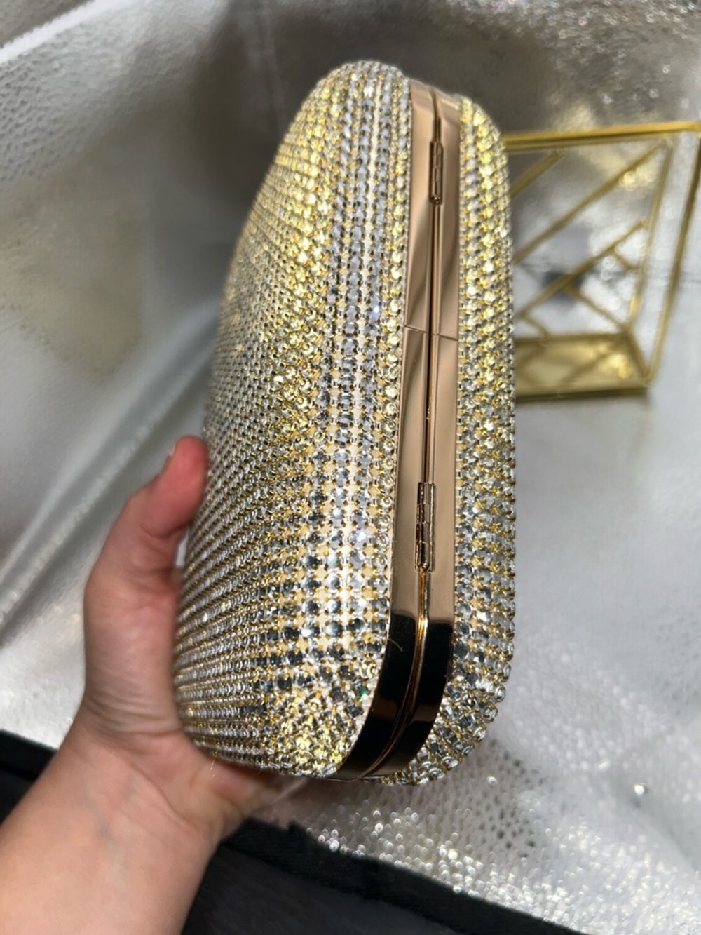 Olga Berg Rae Crystal Frame Clutch - Picture 8 of 9